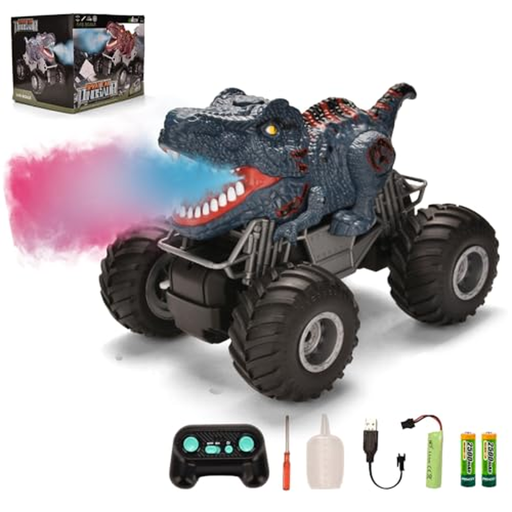 Doahurry Monster Truck auto na dálkové ovládání od 3 4 5 6 7 let, hračka dinosaura, RC auto Dino hračka na dálkové ovládání Mons